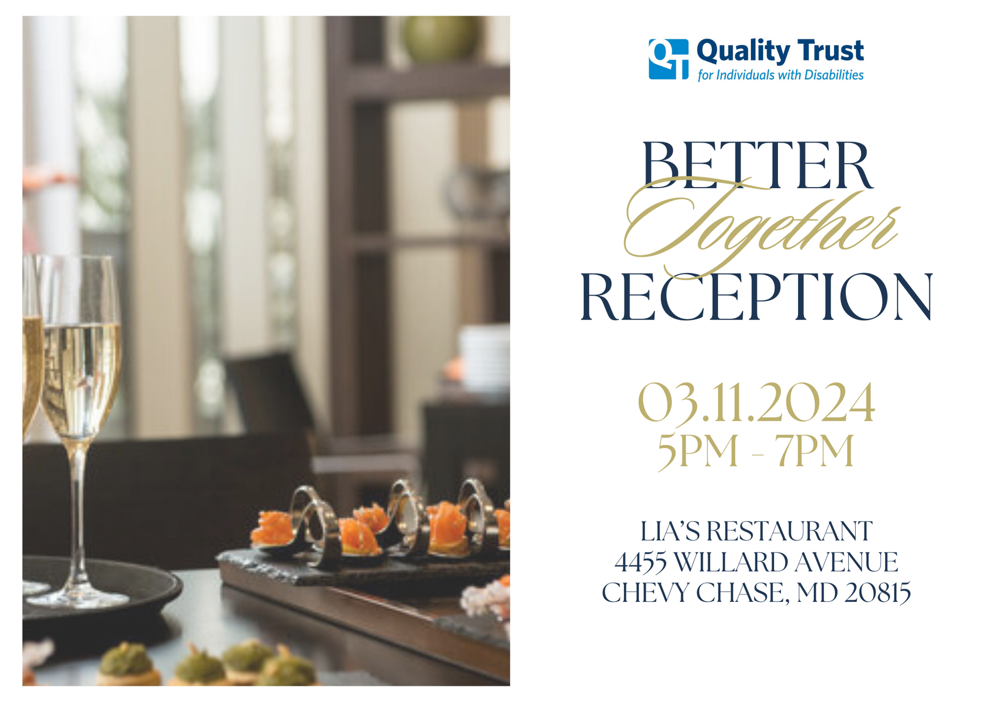 Join us for our annual Better Together Reception!